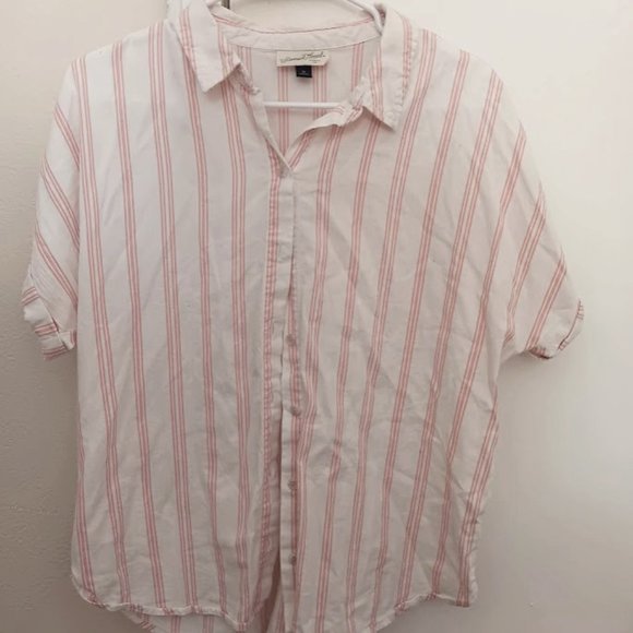 Universal Thread Striped Button Up (M) - Picture 1 of 2